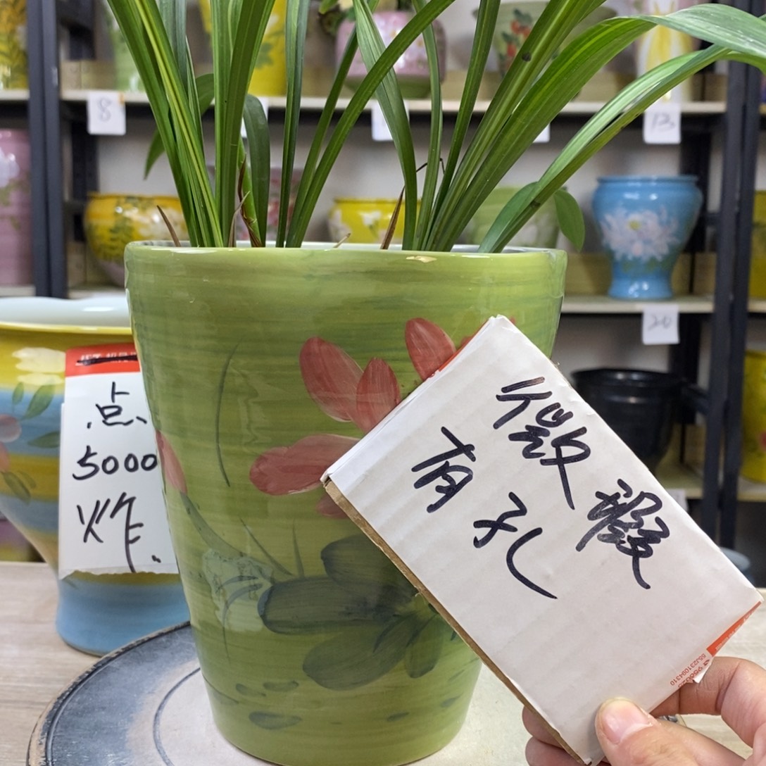 景德镇手工手绘陶瓷花盆