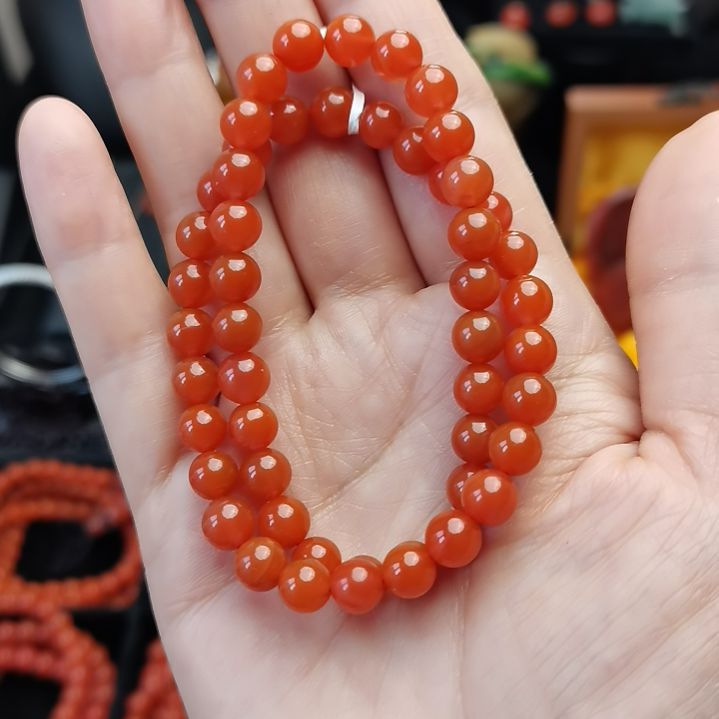 南红玛瑙手串未镶嵌陈*
