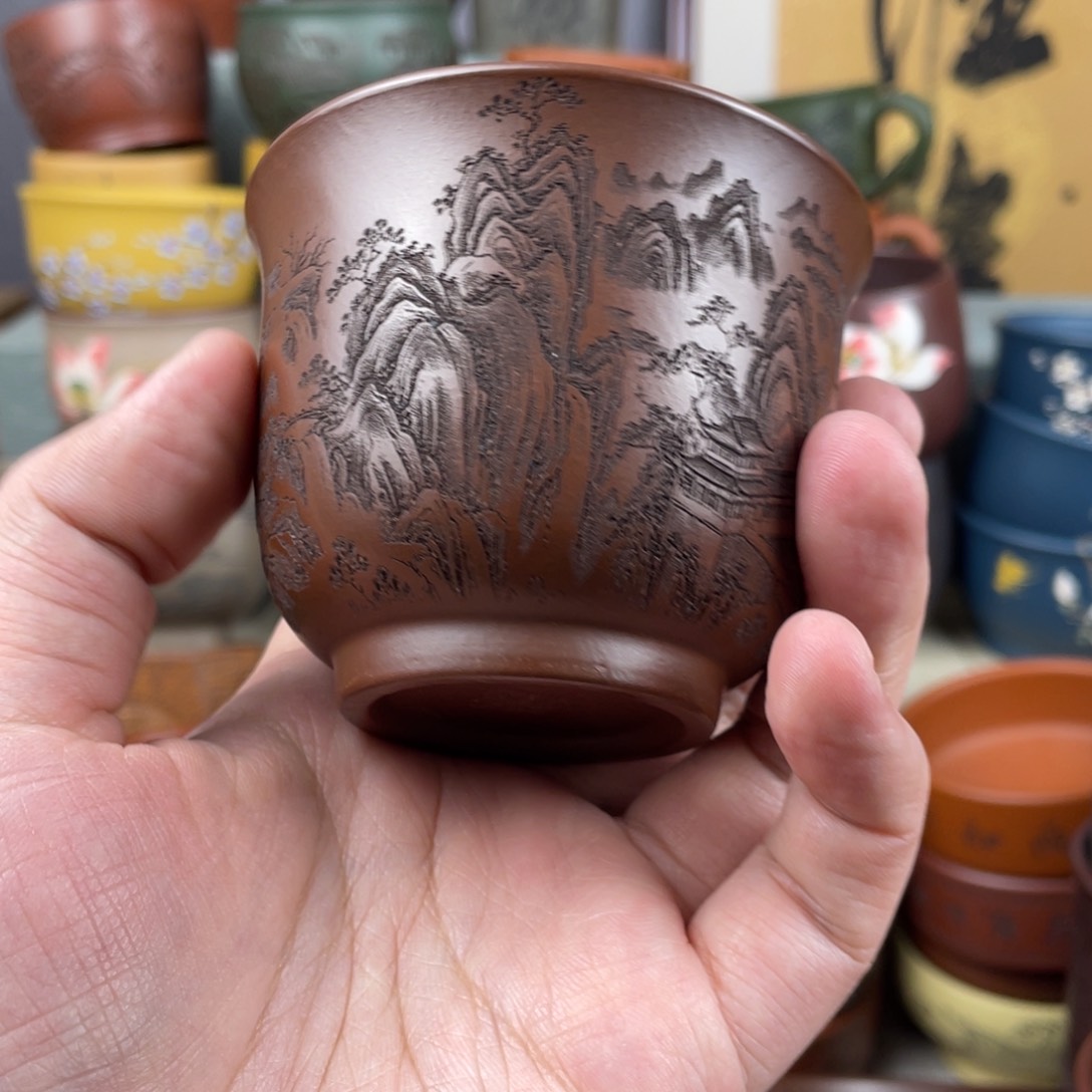 紫砂茶杯紫砂茶杯