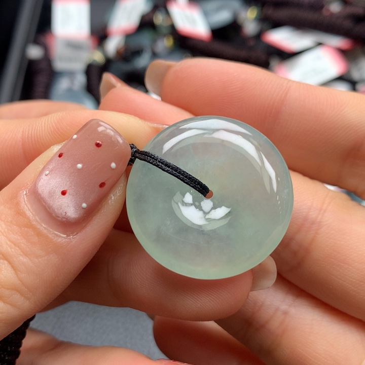 翡翠颈饰未镶嵌翡翠翡翠吊坠27.5-6