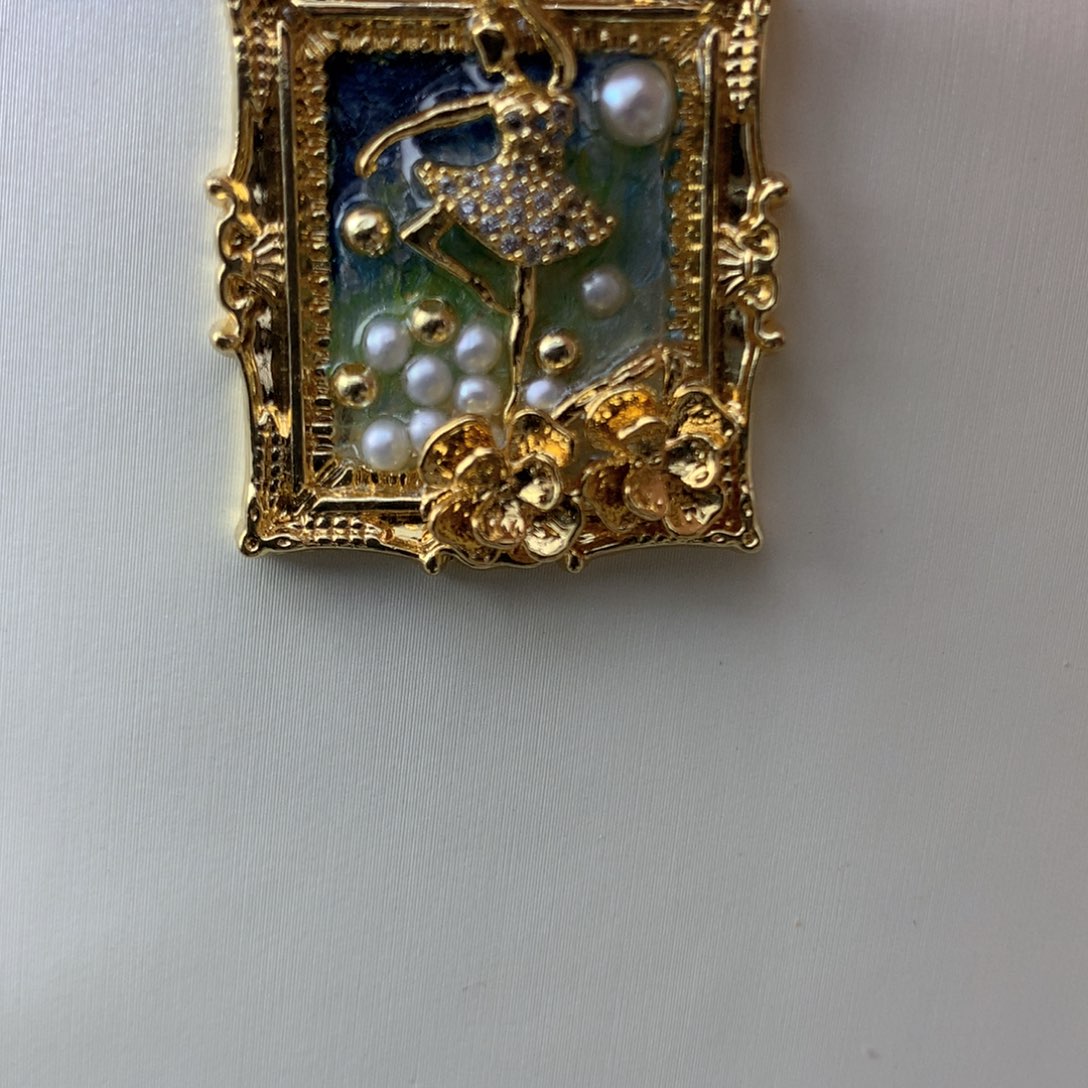 淡水珍珠合金吊坠(不含链)