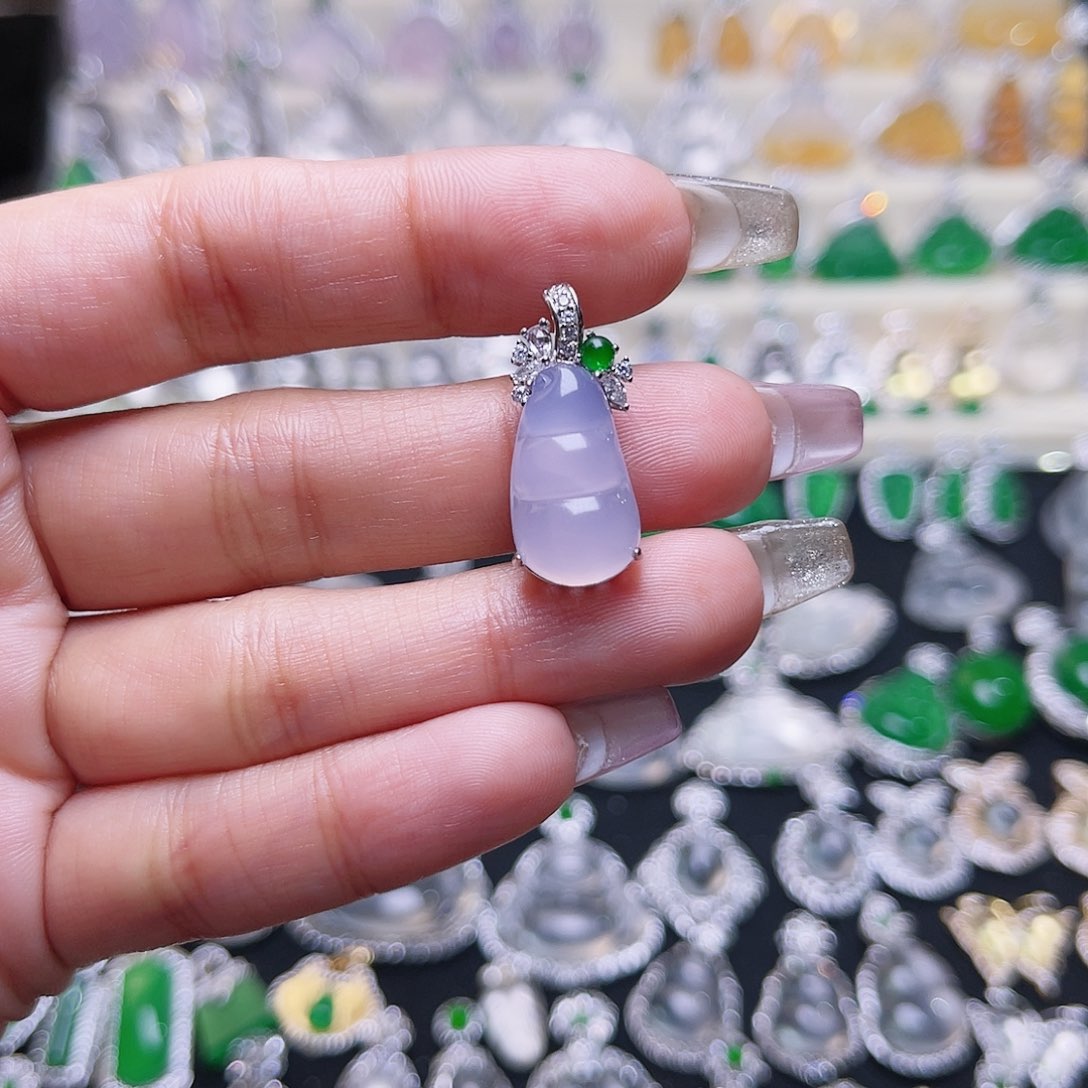 玛瑙/玉髓颈饰银S925镶嵌