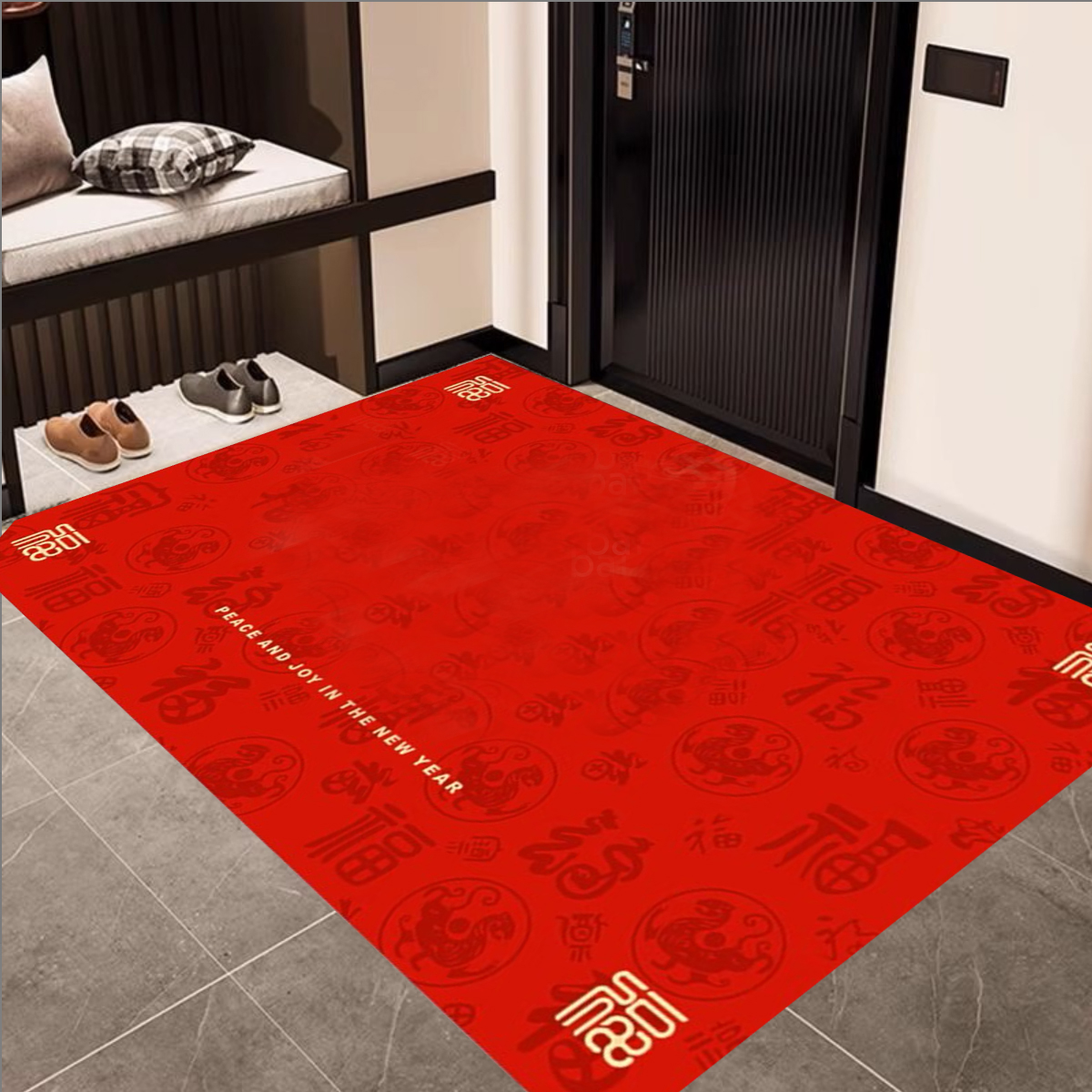 B119【60*90cm】【拍一发二】硅藻泥入户门垫厨房浴室防滑地毯地垫