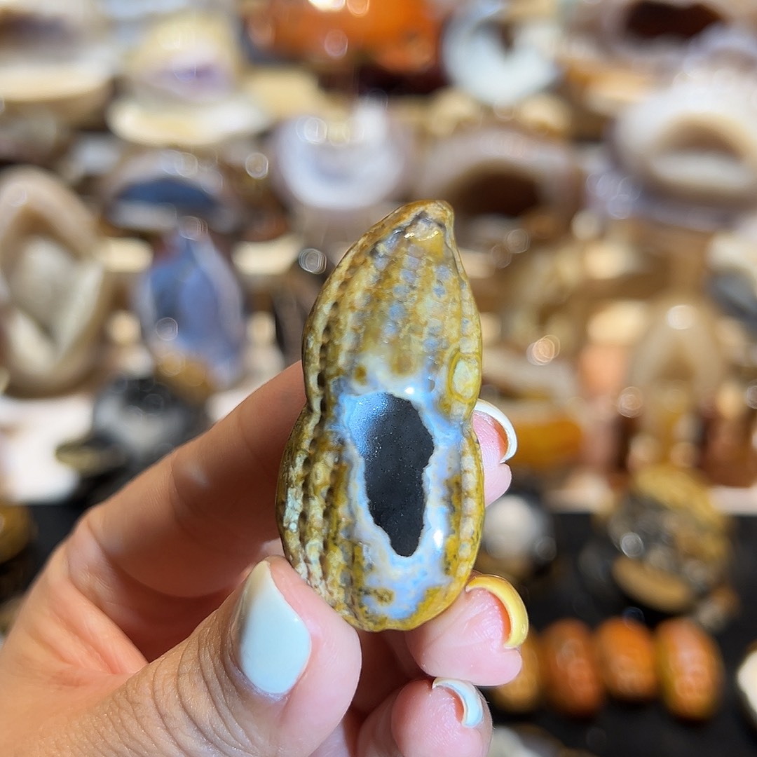 玛瑙/玉髓无合金花生