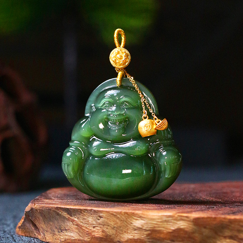 和田玉吊坠佛公【8911D】