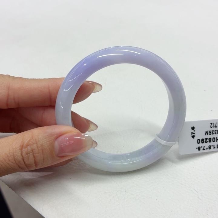 翡翠未镶嵌手镯缅甸翡翠手镯51.8