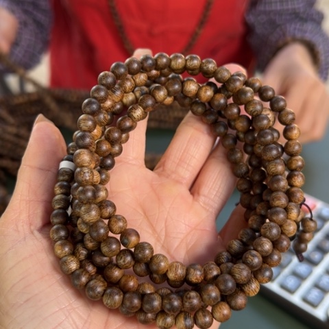 沉香手串白棋12克卡0.6多样性发1条