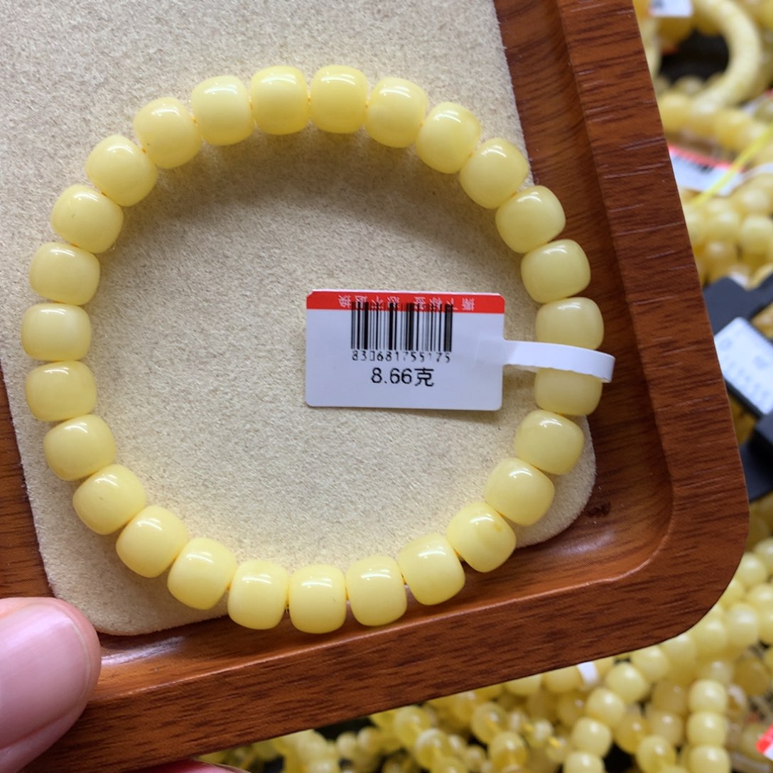 蜜蜡手链未镶嵌终**你蜜蜡