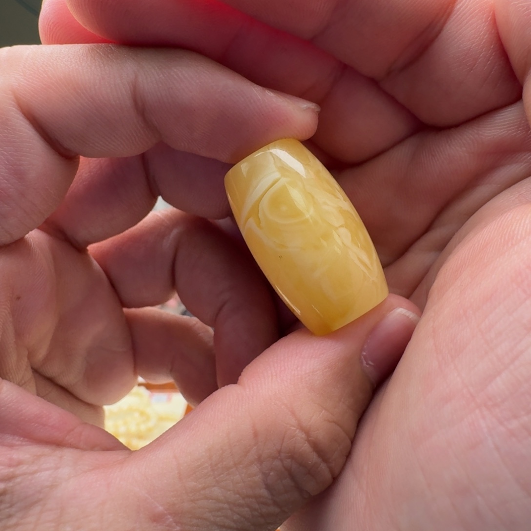 琥珀未镶嵌手链桶珠