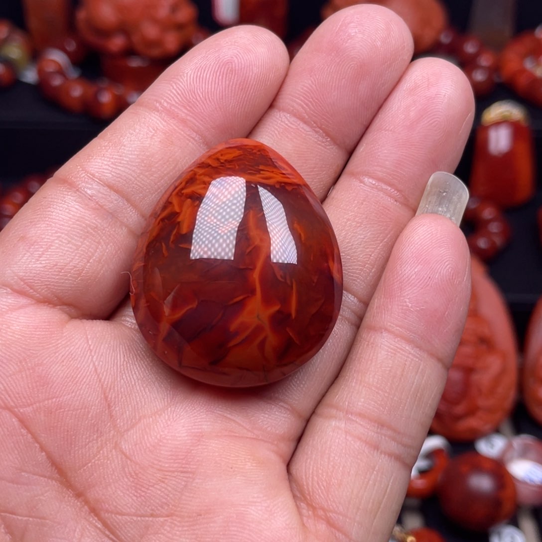 南红玛瑙珠宝奇石未镶嵌吊坠