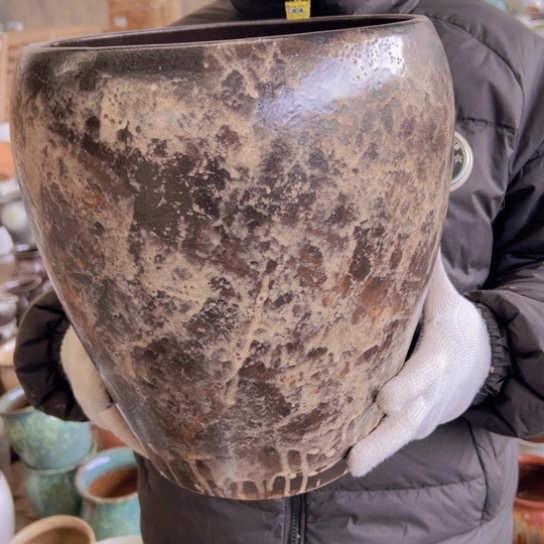 紫砂花盆高31口25————-