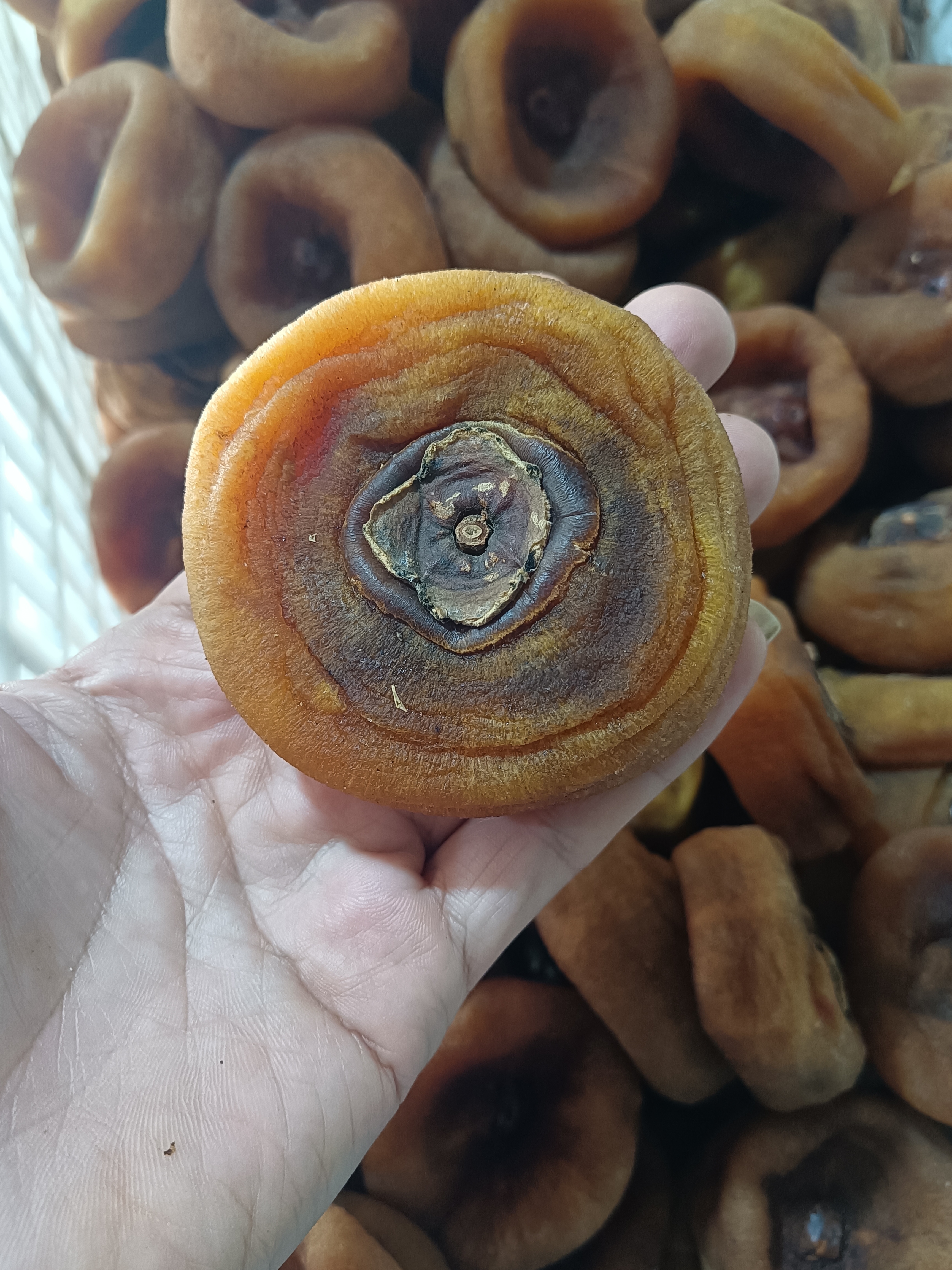 农家天然晾晒柿子饼，软糯香甜，美味可口