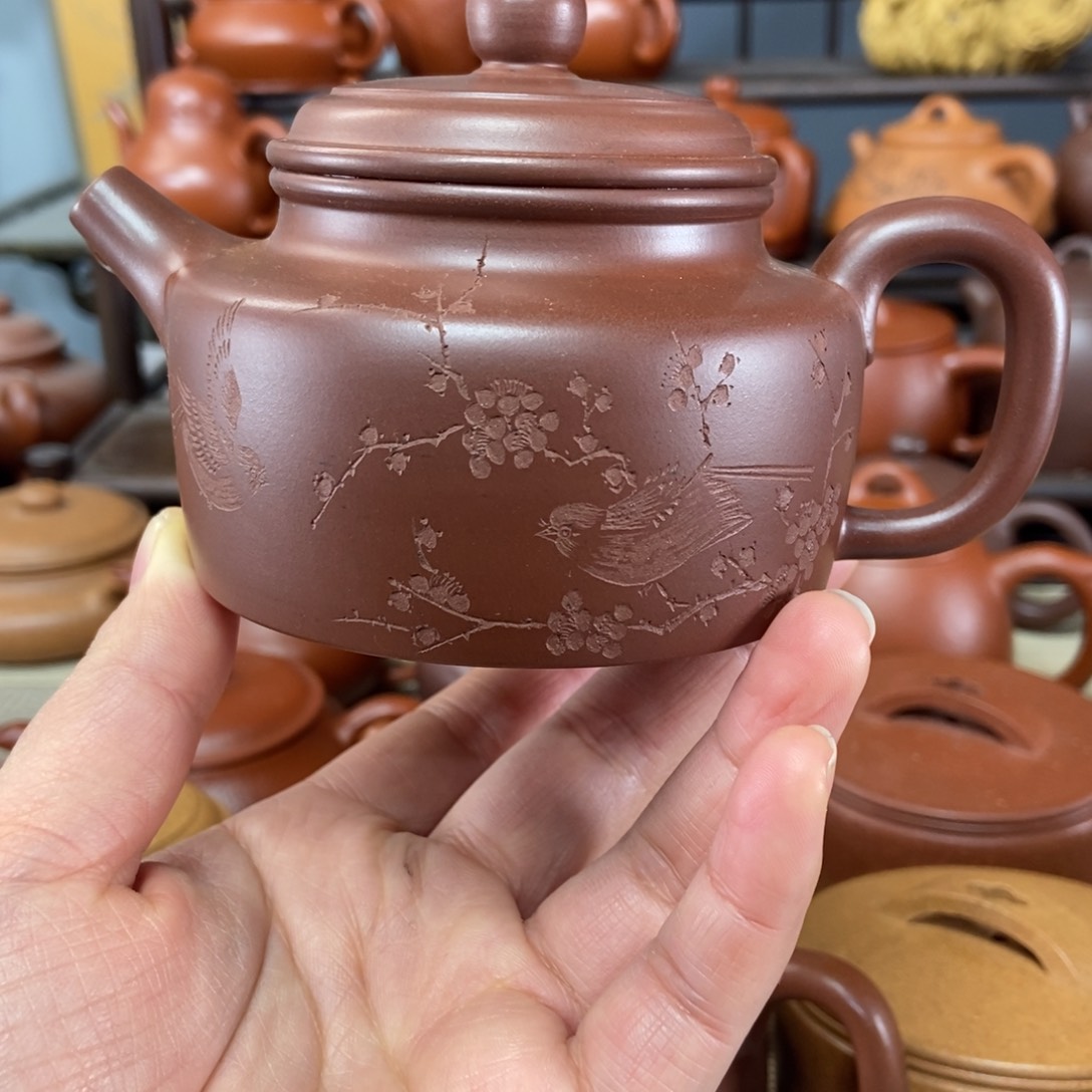 紫砂茶壶开***萝全手工制作工艺流程原料