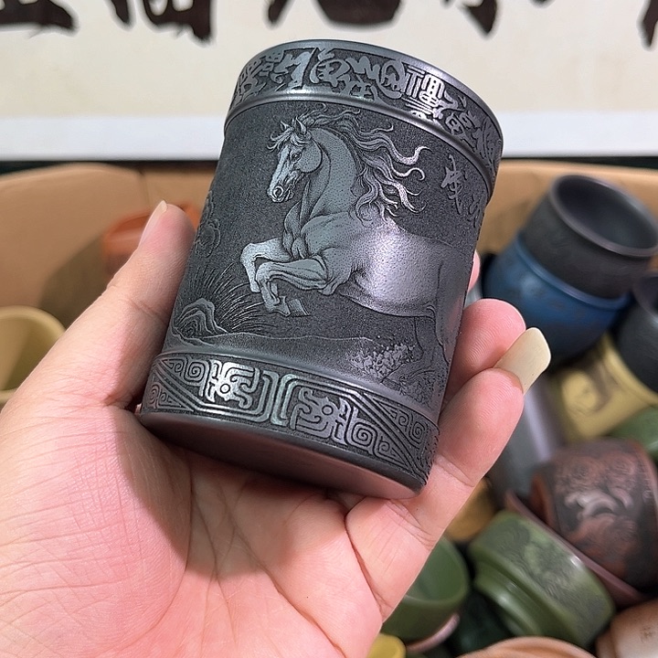 茶杯紫砂全手工紫砂主人杯