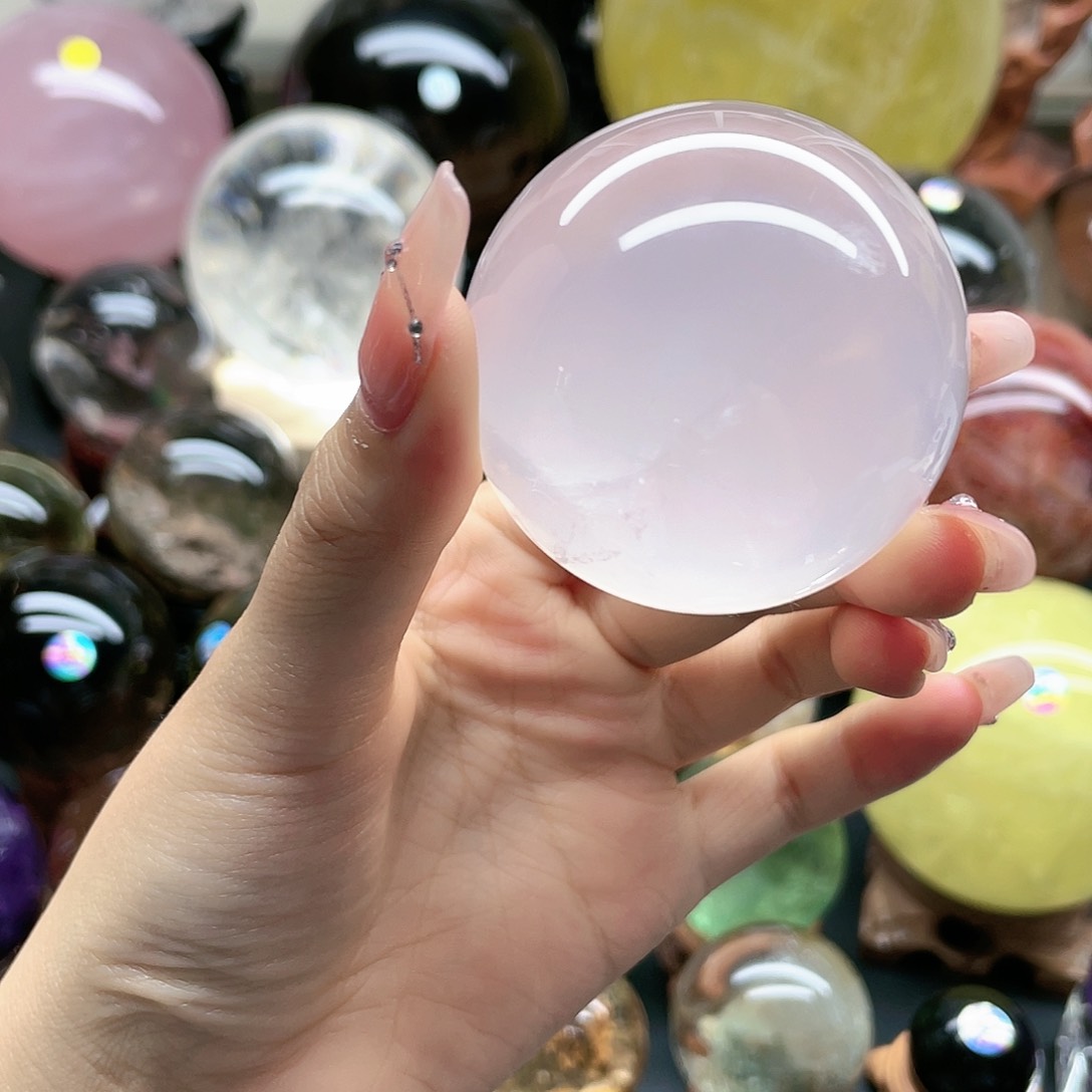 天然水晶球卡4.8未镶嵌水晶