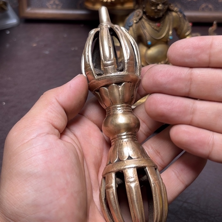 波***8铜星月菩提挂件菩提