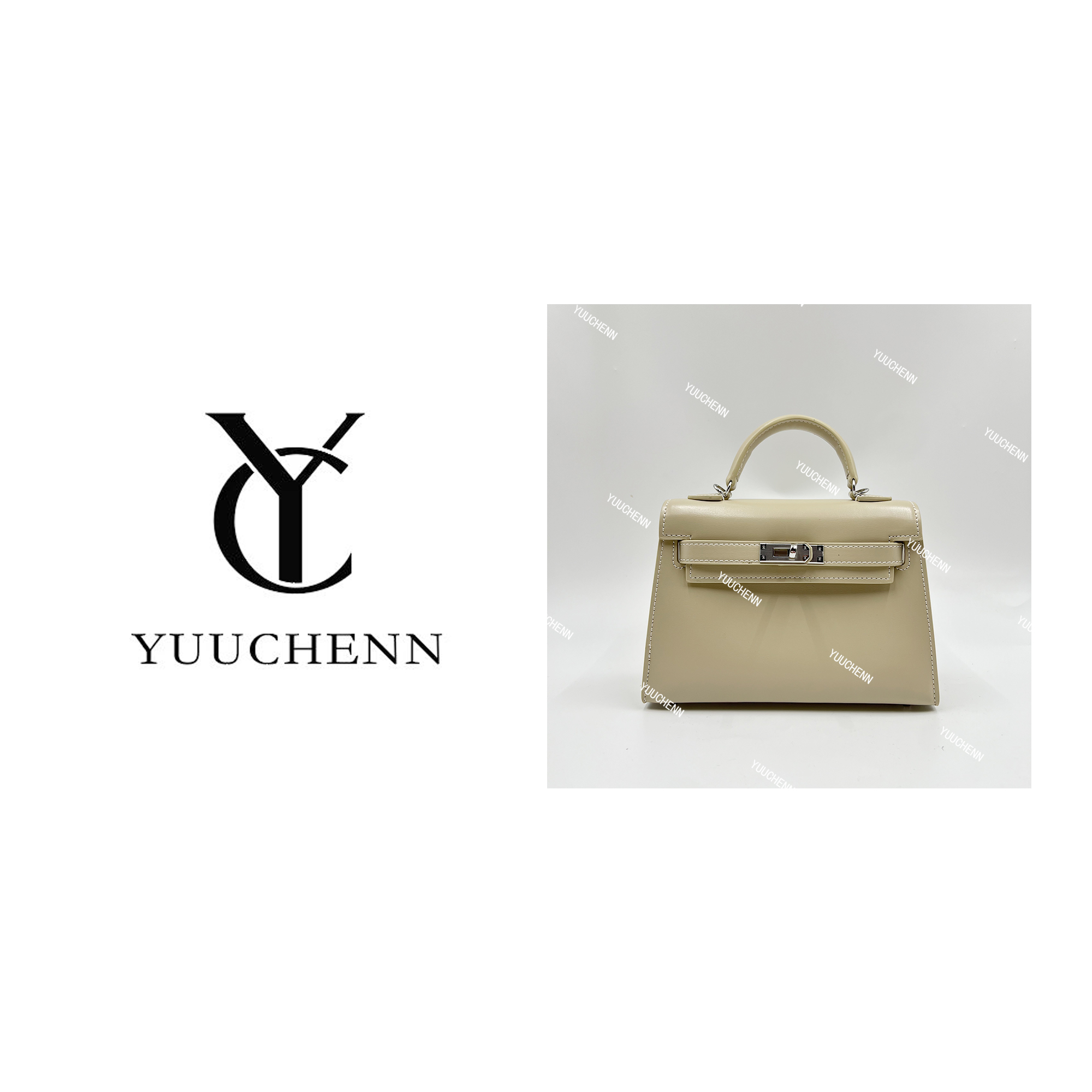 YUUCHENN 19cm原创设计高定真皮包 HH2612