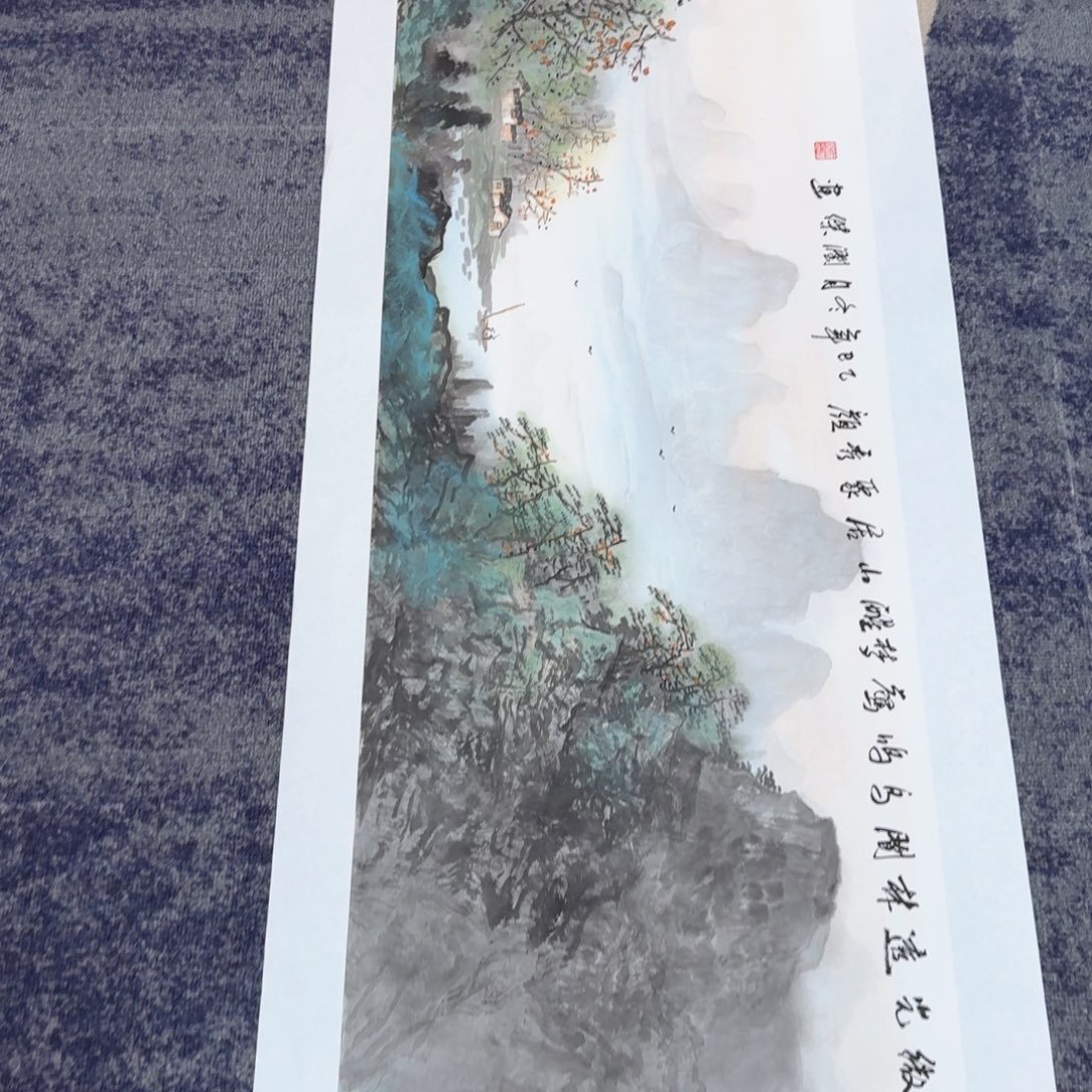 国画国画作品山水花鸟纯手绘