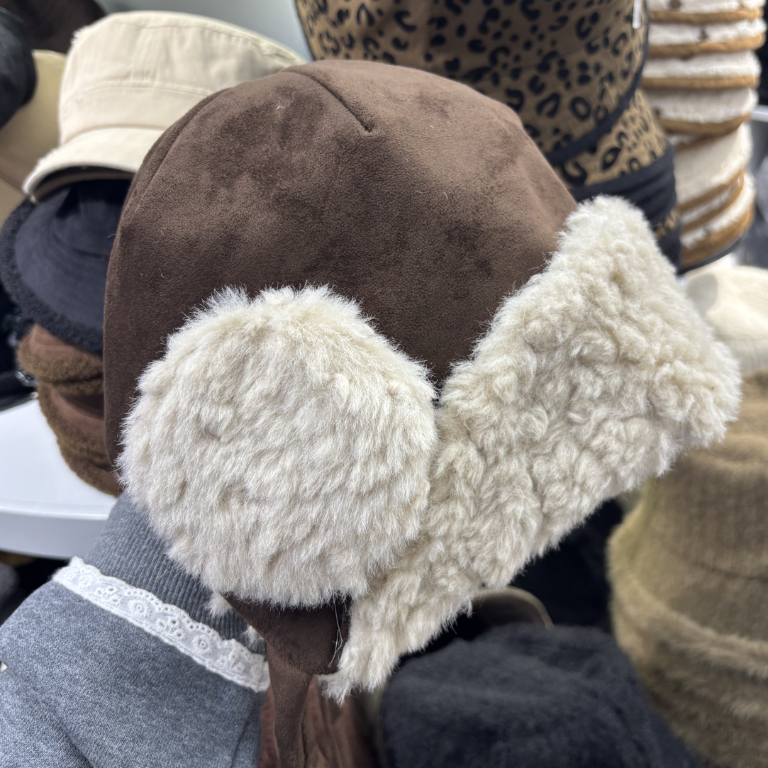 包头帽渔夫帽冬季弯檐雷锋帽帽子鸭舌帽日系针织皮帽