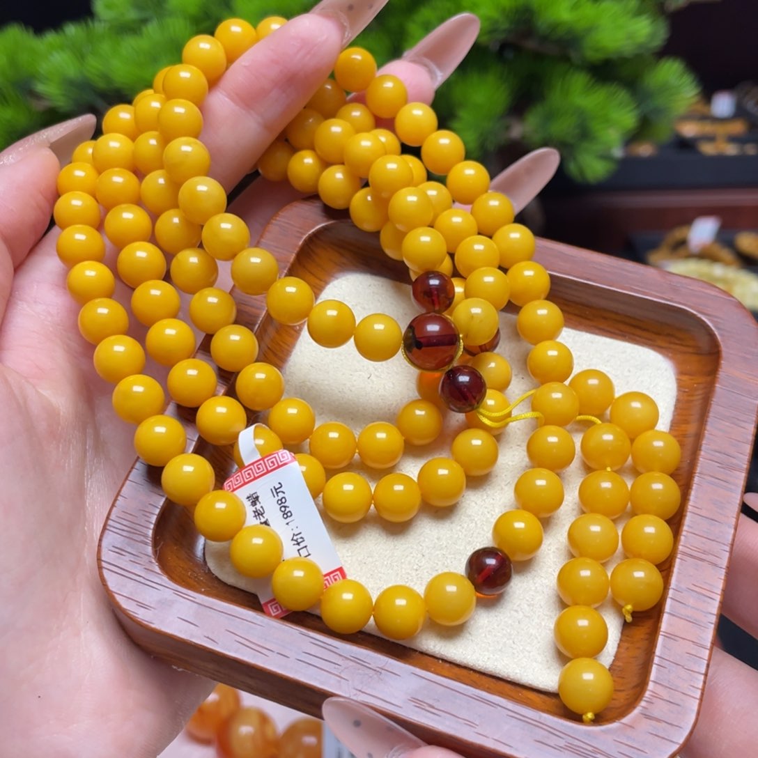 蜜蜡手链未镶嵌手串