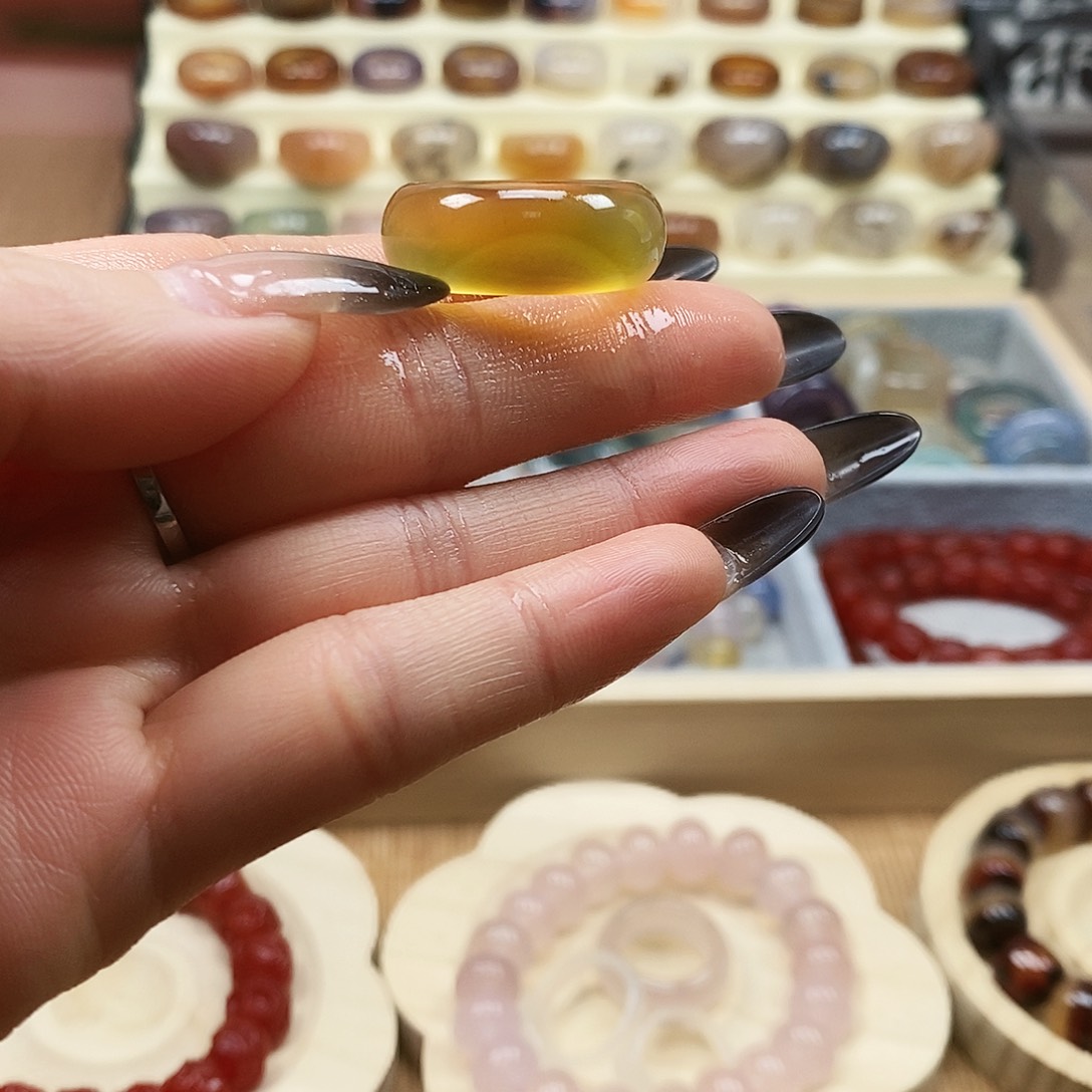 润***6玛瑙/玉髓未镶嵌戒指