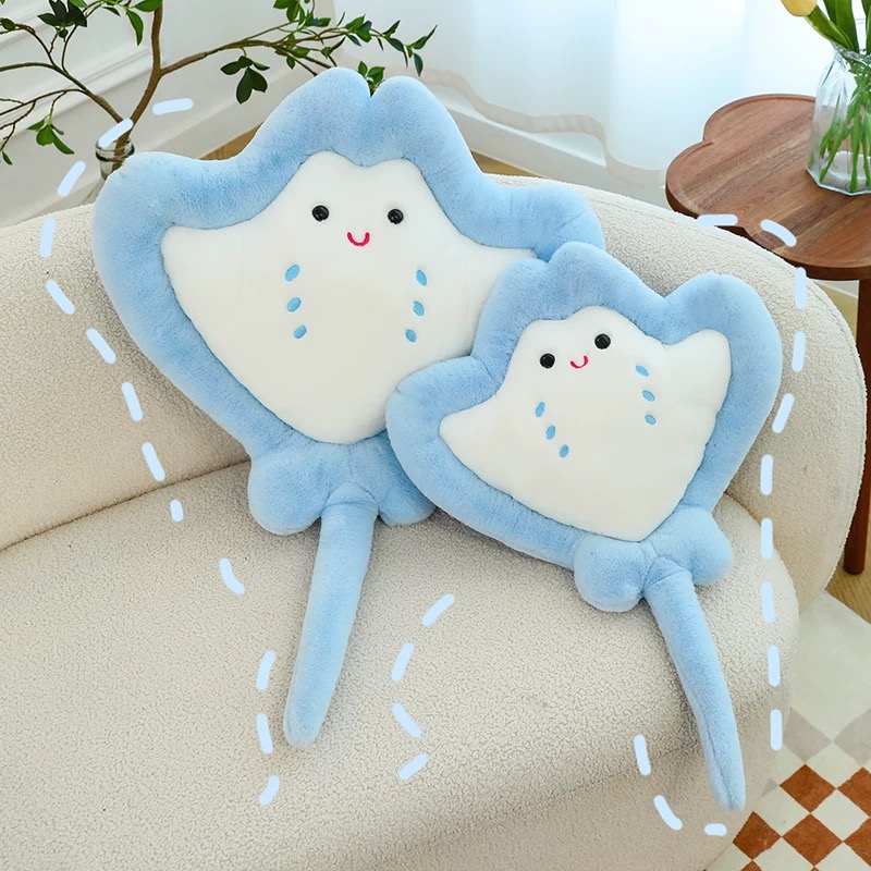 毛绒玩具魔鬼可爱鱼床头靠枕抱枕坐垫80CM(误差2~5厘米)