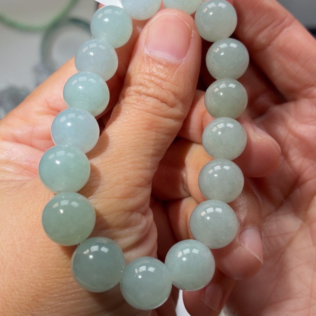 翡翠未镶嵌手链翡翠天然A过手串