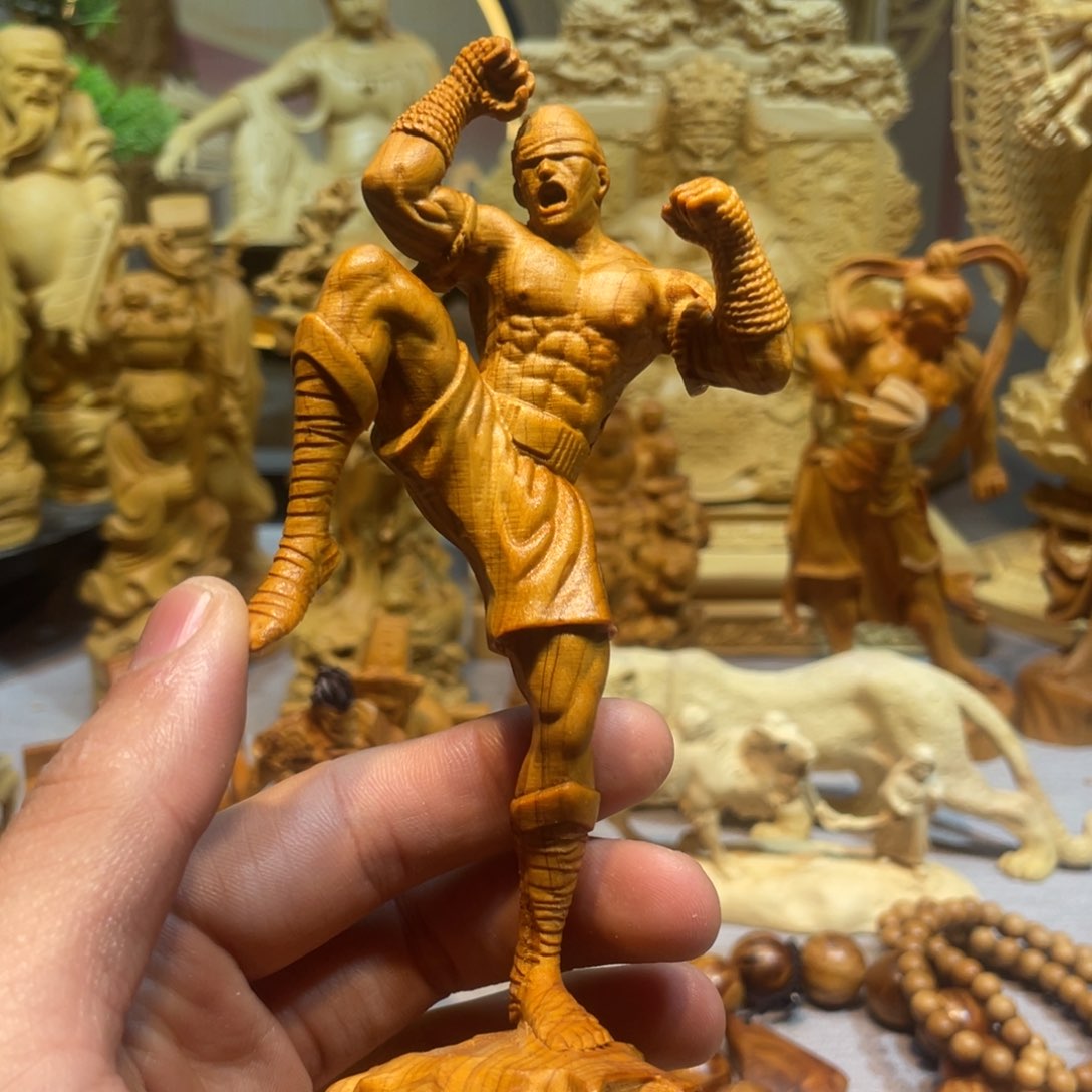 柏木（崖柏）崖柏盲僧摆件