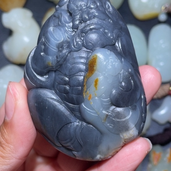 和田玉挂件未镶嵌M*H