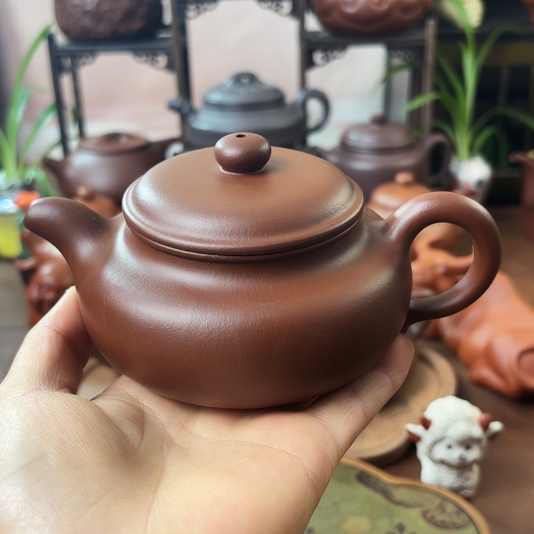 茶壶紫砂仿古朱泥240cc