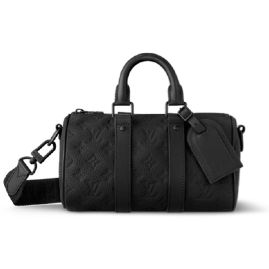 95新 LouisVuitton/路易威登 黑武士 Keepall25芯片斜跨包/JW3624