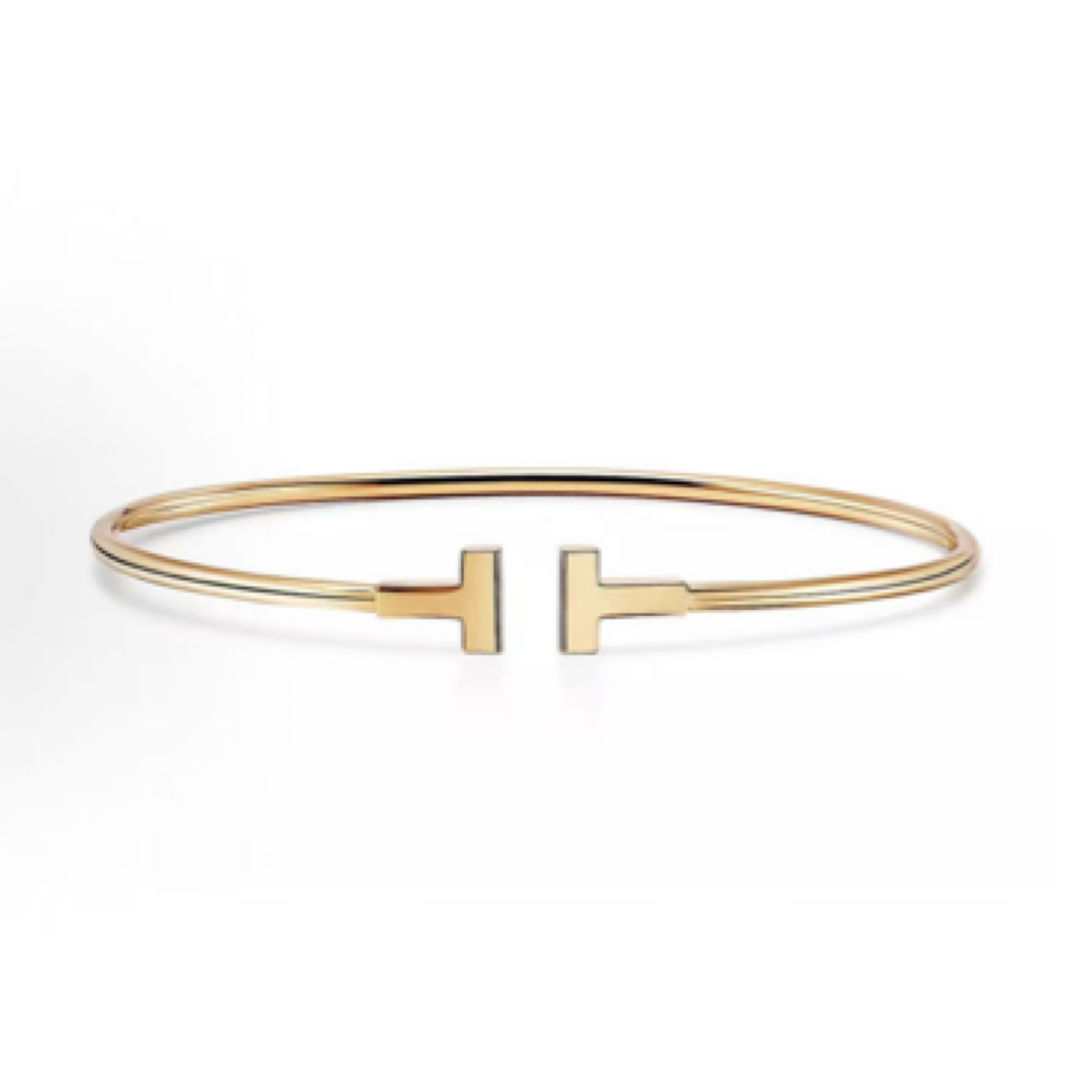 95新 Tiffany & Co./蒂芙尼 双T手镯/JW4445