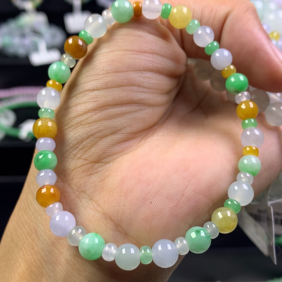 未镶嵌手串翡翠卡