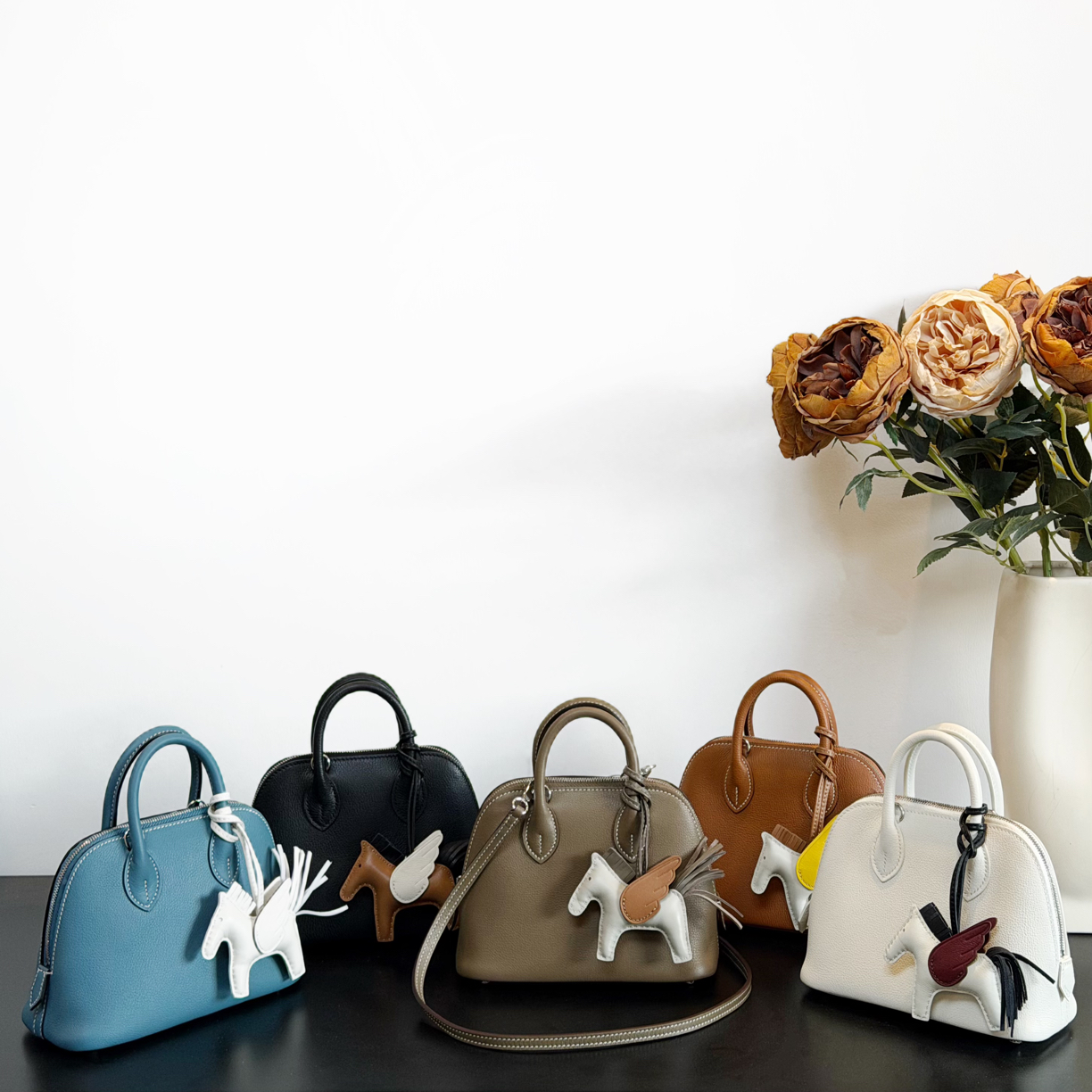 定制手工蜡线evercolor牛皮mini bolide保龄球包小贝壳包真皮女包