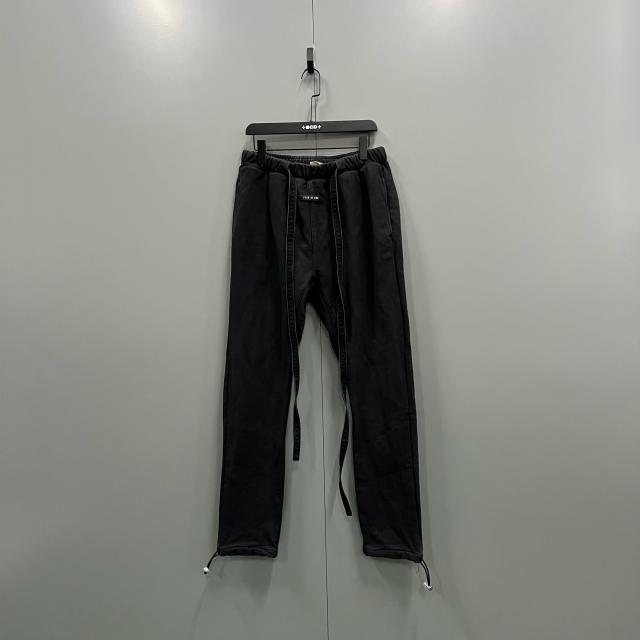 95新  （bb）125  第六季 黑色飘带抽绳卫裤 L码