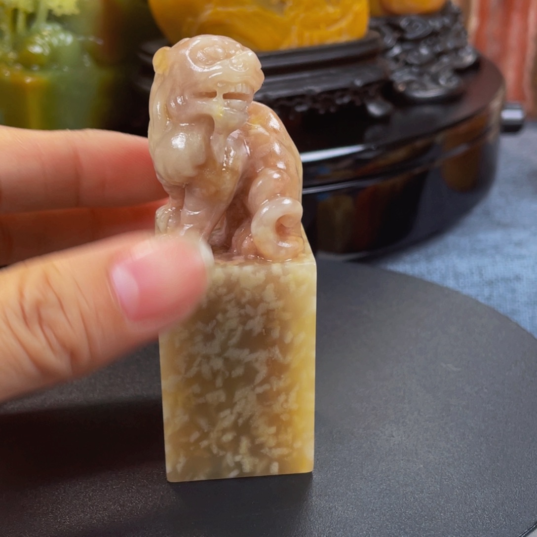 寿山石印石美***天寿山石雕刻