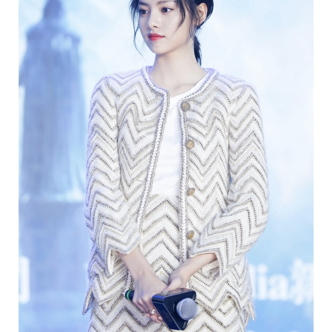 99新 Chanel/香奈儿 软花呢外套jennie唐嫣刘诗诗同款 34码 