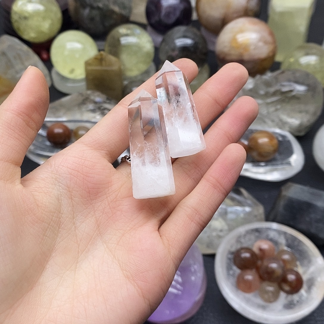 水晶未镶嵌珠宝半成品45水晶石