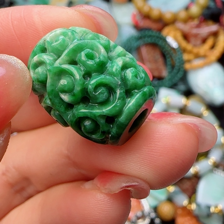 翡翠颈饰未镶嵌天然A货28