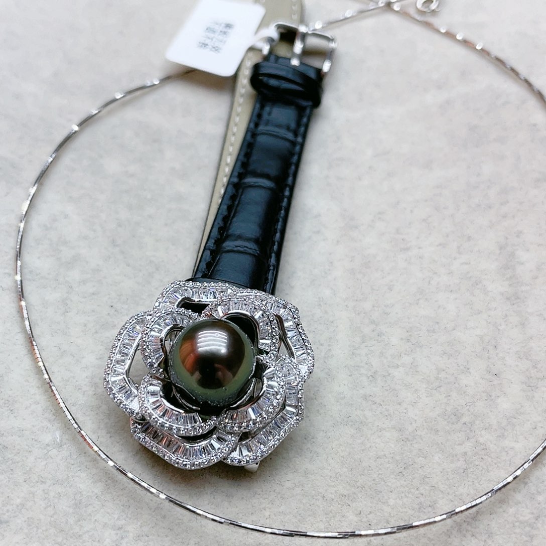 海水珍珠手绳银S925镶嵌