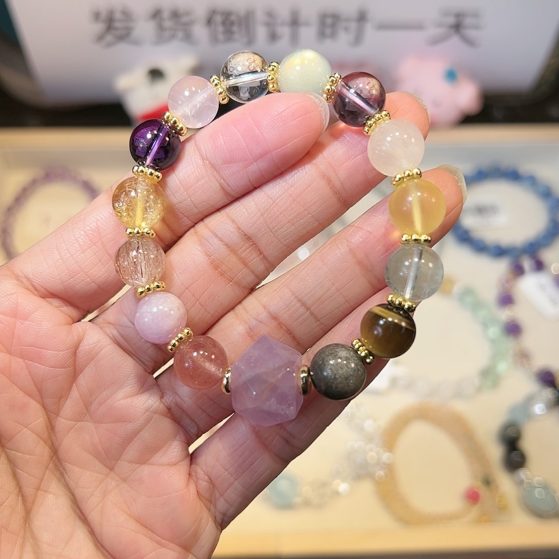 水晶手链未镶嵌多宝