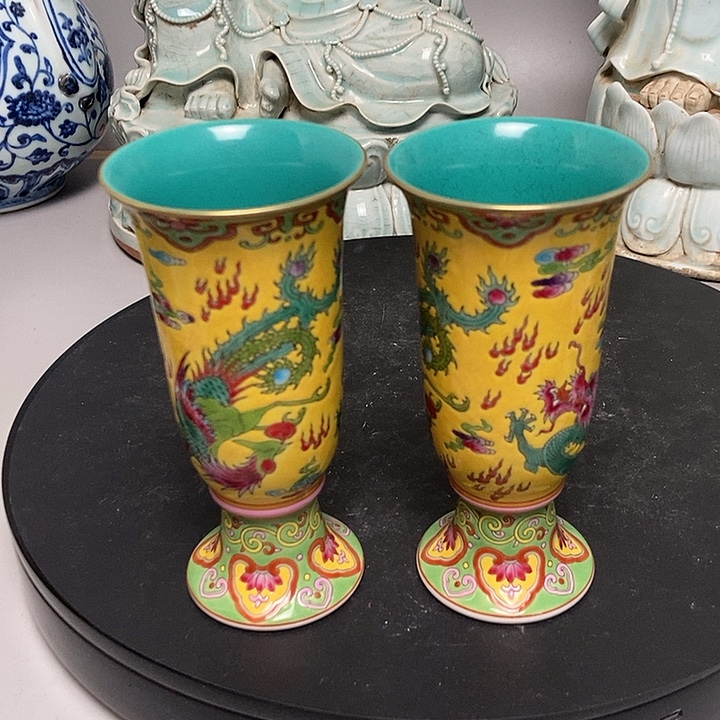 福***物旧藏珐琅彩高足杯