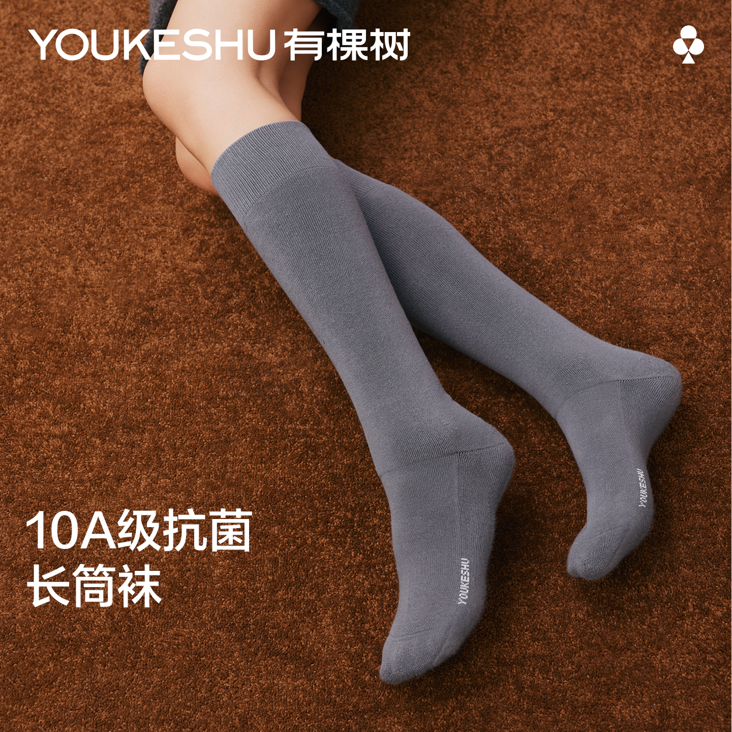 【加厚保暖】有棵树袜子女秋冬季加厚毛圈小腿袜防滑过膝长筒棉袜