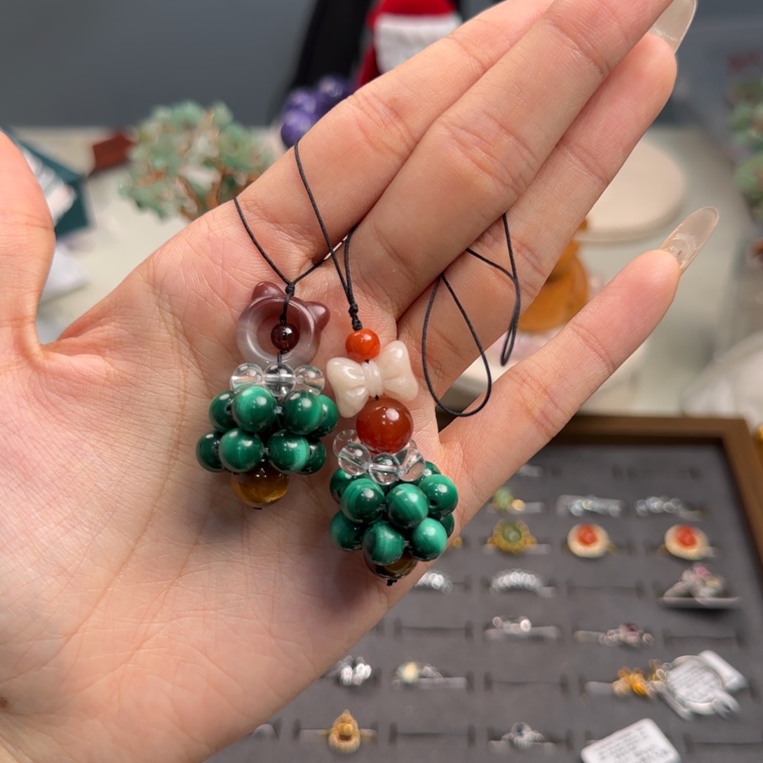 水晶未镶嵌吊坠(不含链)手机挂多样发一