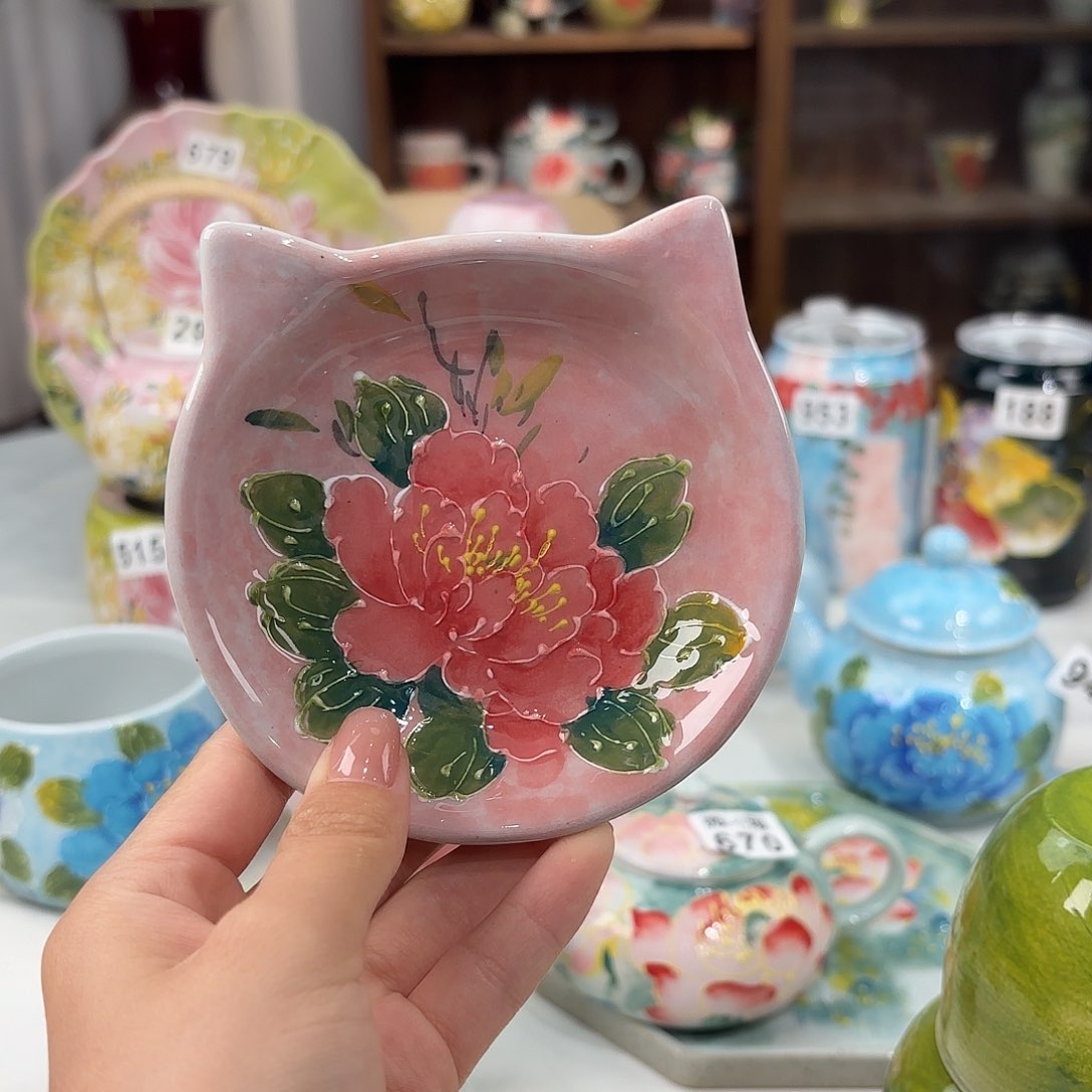 景德镇手绘高温釉下彩陶瓷茶具