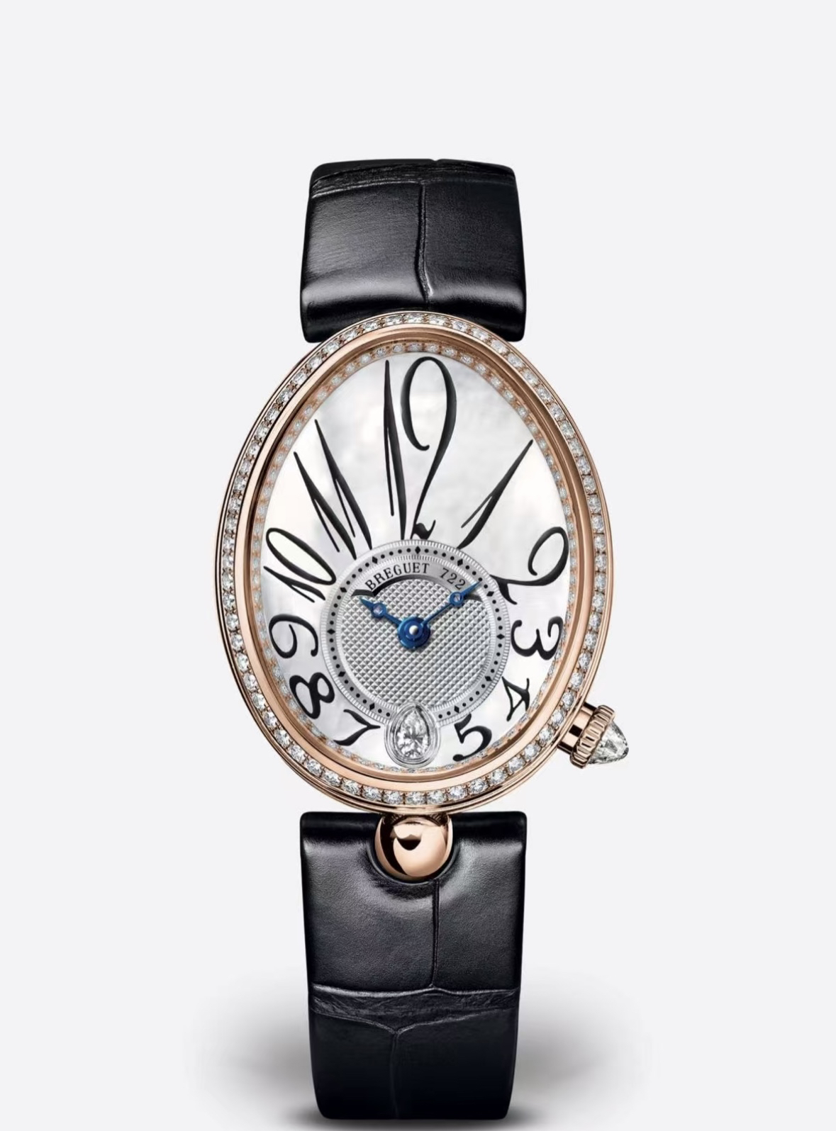 99新 BREGUET/宝玑 那不勒斯皇后8918BR玫瑰金36机械17年全套女表