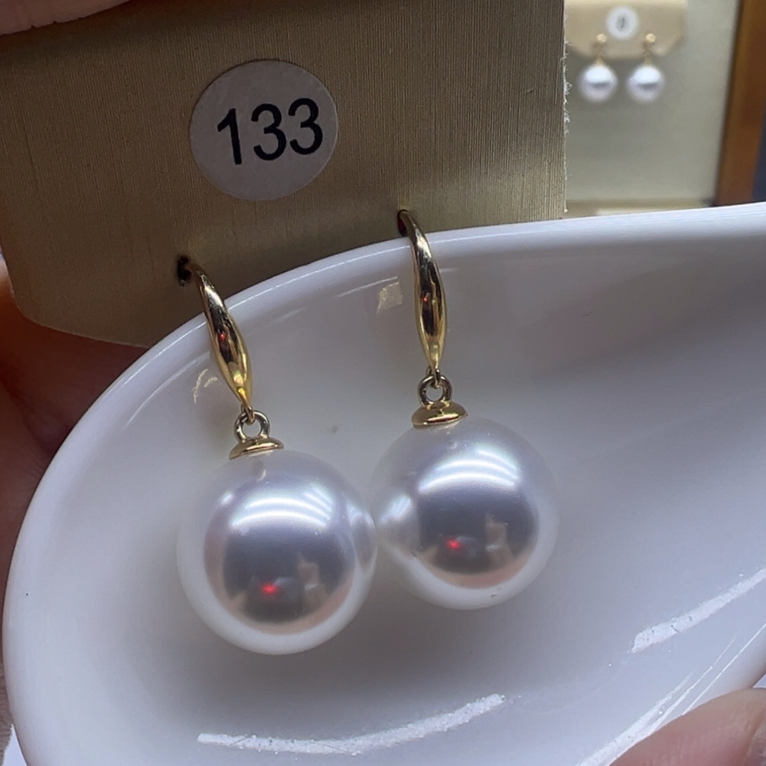 耳饰淡水珍珠银S925镶嵌