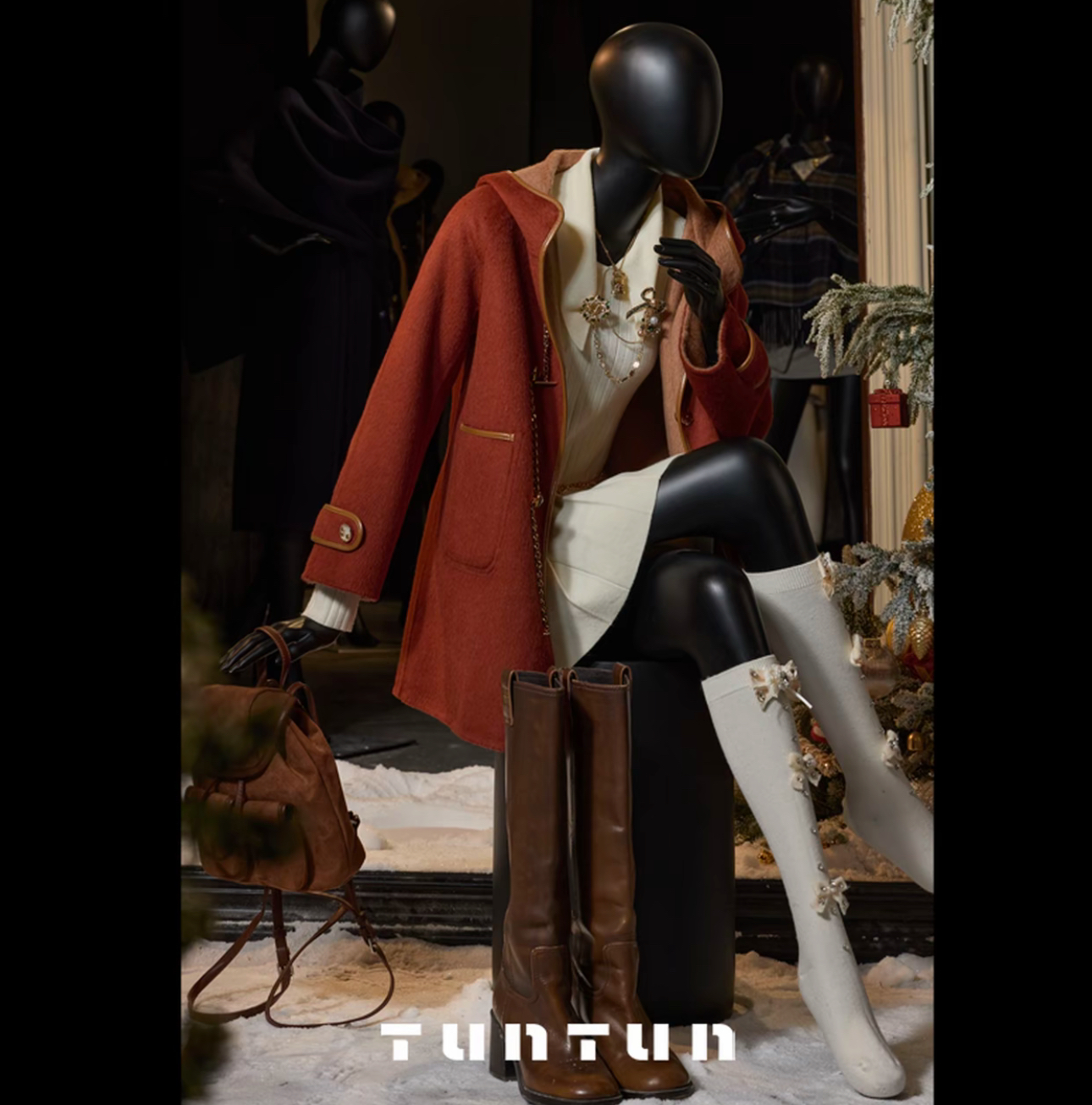 12月14号上新【圣诞市集 红色】毛呢大衣