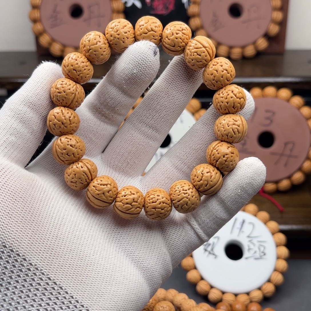 蛟***虹桃核手串金丹桃核