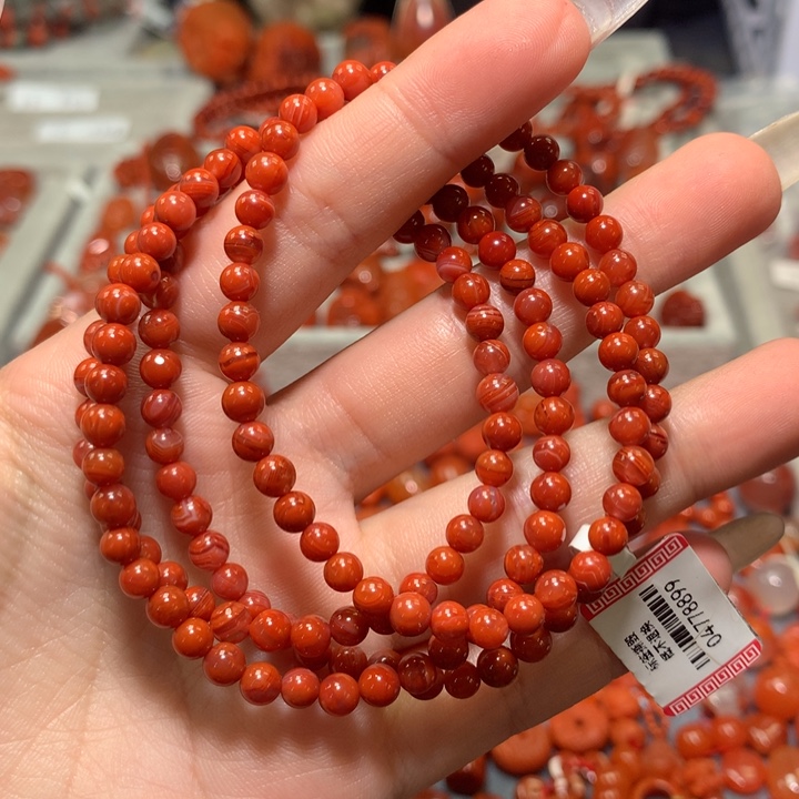 【闪购商品】南红玛瑙未镶嵌小咪珠三****生